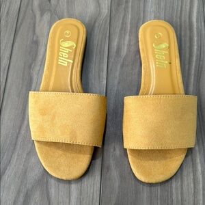 Shein Yellow Women's Slide Sandals